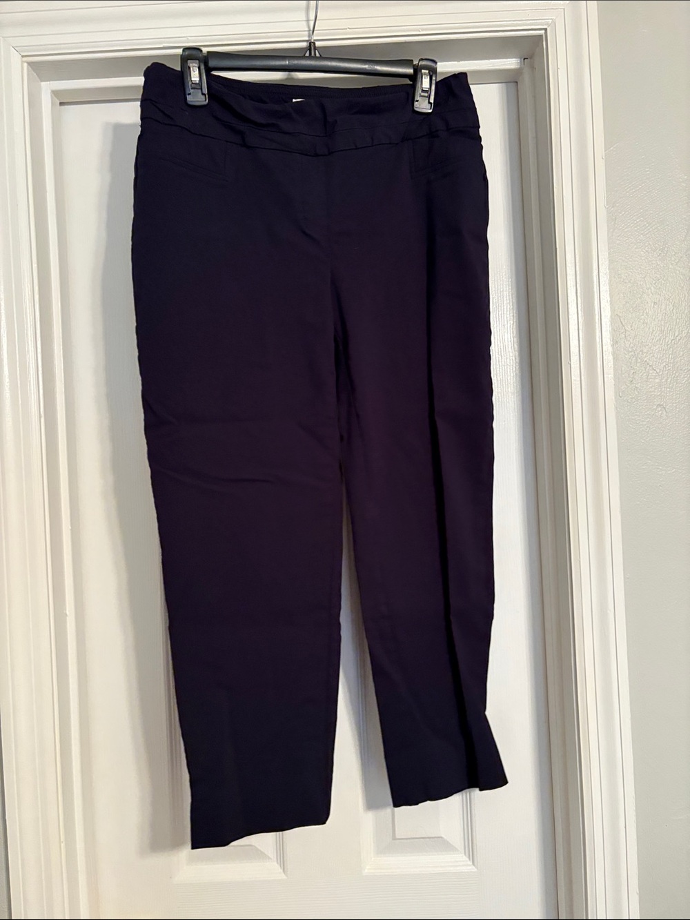 Women's Cropped Pull-On Pants in Deep blue